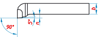 Челен нож, ISO 5, DIN 4977